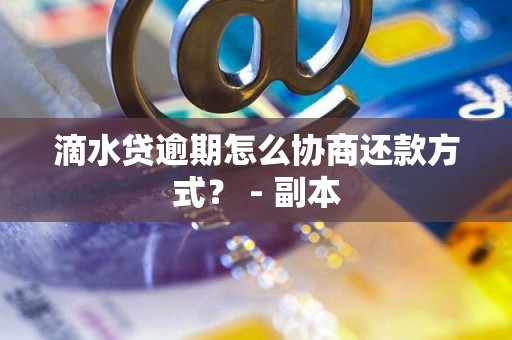 滴水贷协商还款方式有哪些