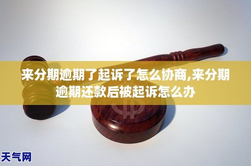 分来期说被起诉了怎么办