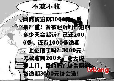 小额贷款逾期3000