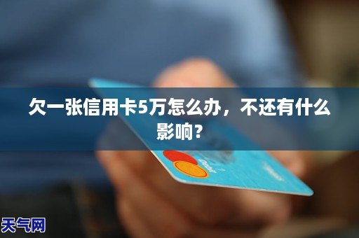 欠信用卡5万怎么还啊