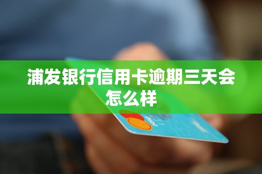 浦发信用卡逾期3天怎么办