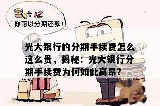 光大个性化分期怎么办理手续费多少