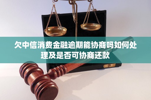 中信消费金融如何协商还款成功