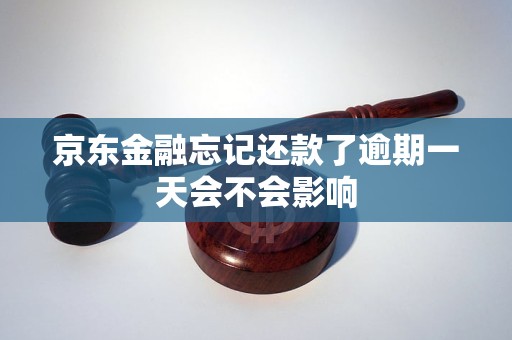 京东金融忘记还款逾期一天