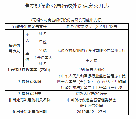 无锡农村商业银行贷款逾期