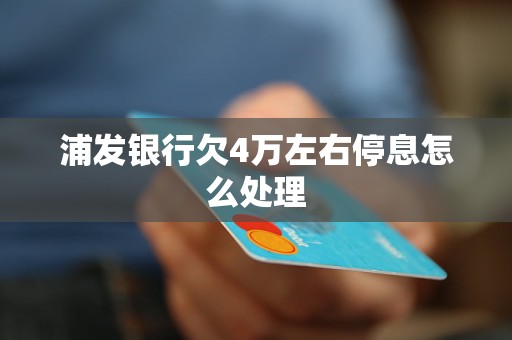 欠浦发银行信用卡7万需要如何处理