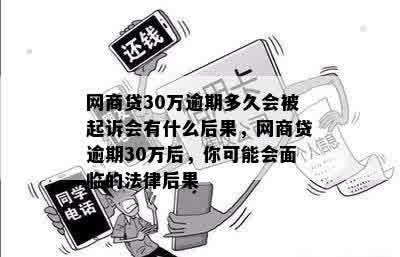 网商贷30万逾期多久起诉如何处理