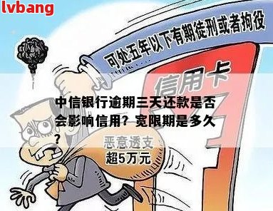 中信银行逾期九天会怎么样