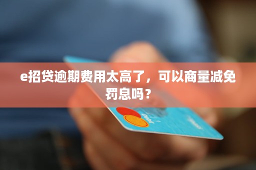 e招贷逾期2个月了没人催