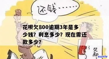 花呗800元已一年半没还会有什么后果