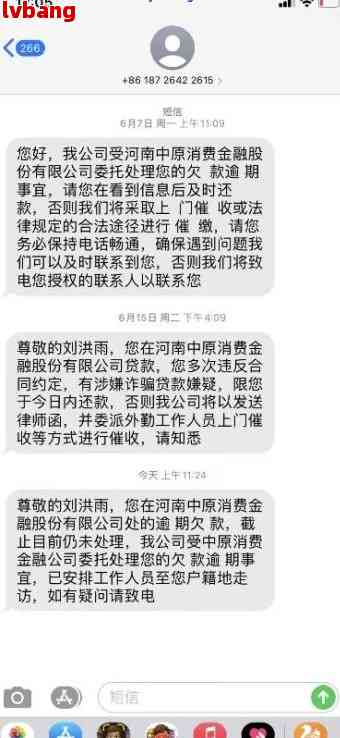 中原金融不还的话会有什么后果