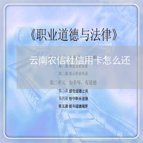 云南信用卡逾期怎么还农村信用社款项