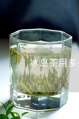 冰岛茶多少水