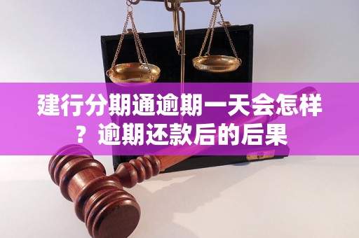 建行分期通逾期几天会被起诉