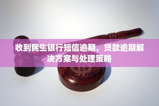 民生银行发信息贷款逾期怎么办理