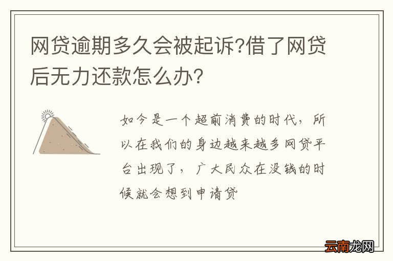 网贷被起诉无力偿还可以分期吗如何处理