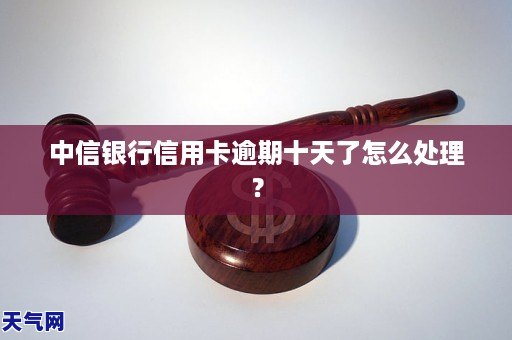 中信信用卡逾期十天了怎么办