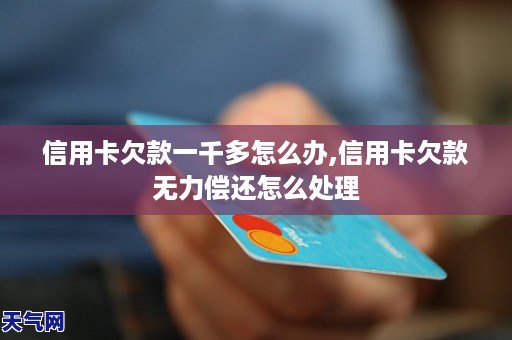 信用贷欠款无力偿还怎么办