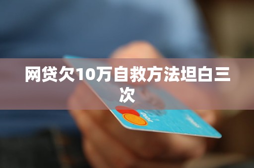 欠网贷10万以下自救方法有哪些