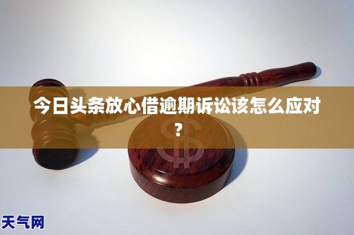 放心借逾期了被起诉怎么应对