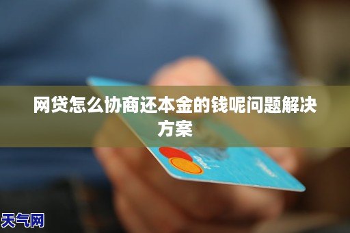 怎么协商先还本金问题解决方案