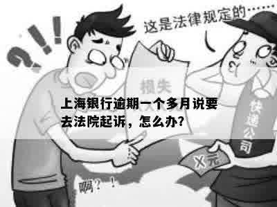 上海银行逾期三个月起诉应该如何处理