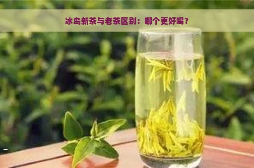 新冰岛茶与老白茶的口感对比：哪一种茶更令人醉？