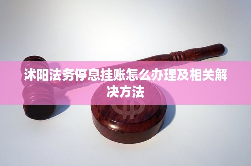 法务办停息挂账是先交钱吗