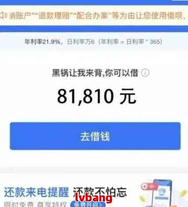 欠支付宝8万两年怎么办