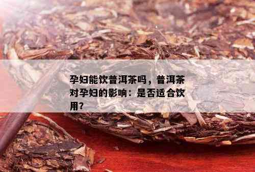 孕妇饮普洱茶的多重益处：从科学角度解析其对孕妇健的确切影响