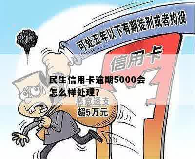 民生信用卡欠款5000怎么处理