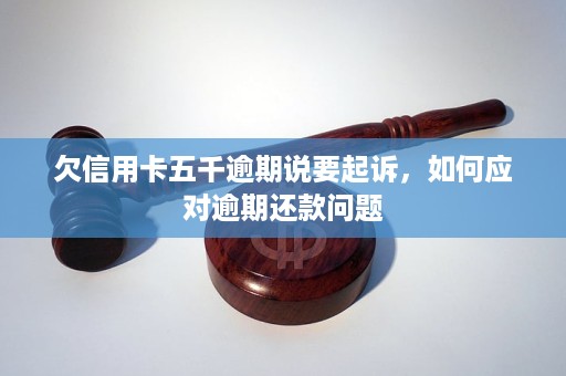 信用卡欠了两年了说要起诉