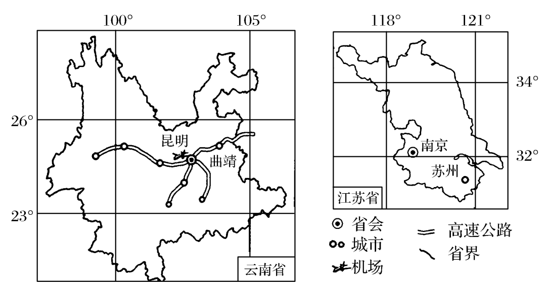 厦门与云南两地间的距离对比分析