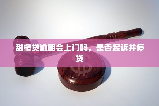 甜橙财富逾期会被起诉吗