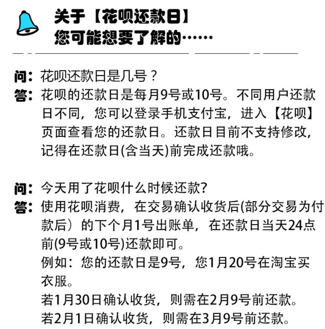 花呗使用注意事项