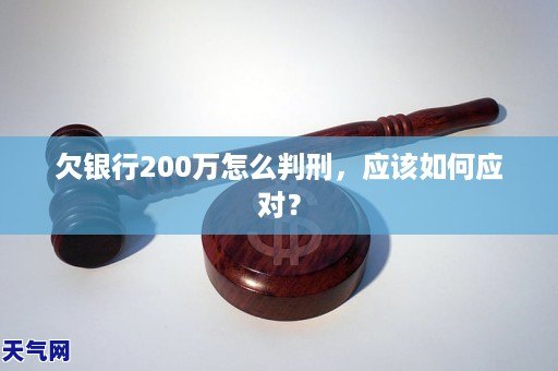 欠银行200万判刑后怎么处理