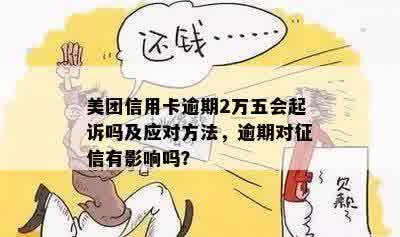 美团信用卡逾期两万怎么处理