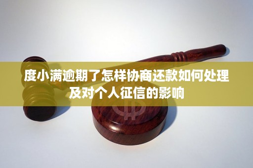 度小满逾期怎么查