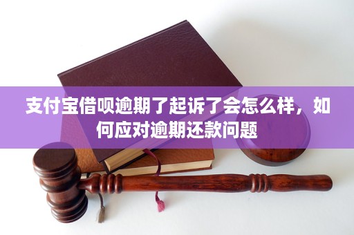 支付宝借呗逾期了被起诉了应该如何应对