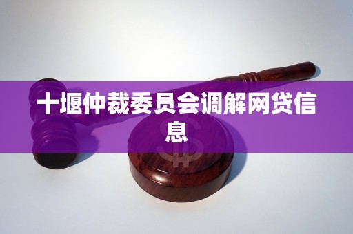 地方仲裁委员会如何调解网贷纠纷