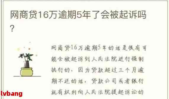 网商贷欠6万逾期三年会怎么样