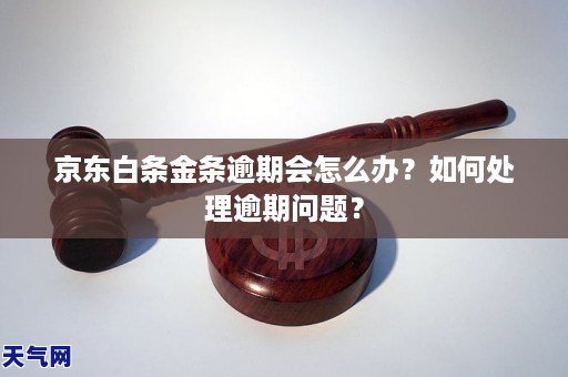 京东金条白条逾期后的后果及解决方案