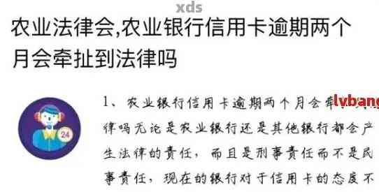 农业银行信用卡逾期一年会怎样处理