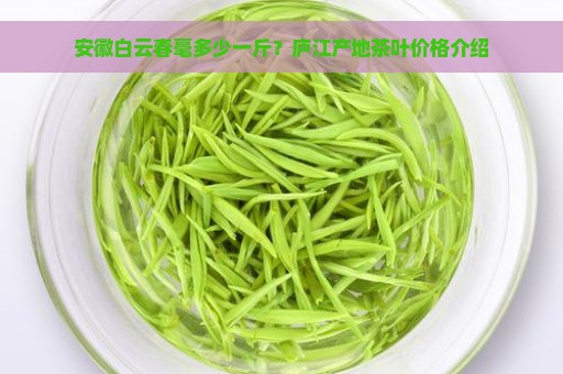 白云春毫茶600一斤，茶叶多少钱一斤？