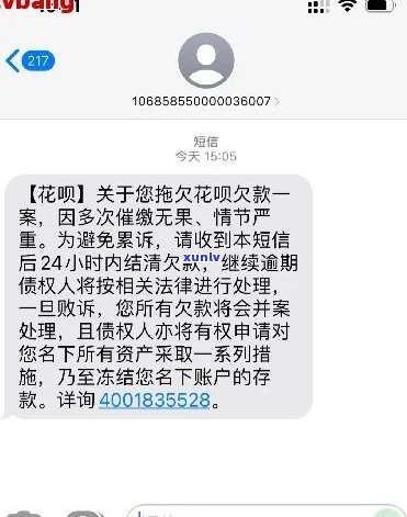 花呗发的起诉短信如何应对