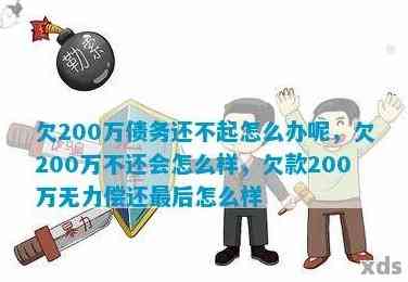 欠款20万无力偿还判几年