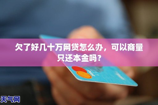 怎么协商只还网贷本金的钱