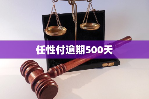 任性贷逾期500天怎么办