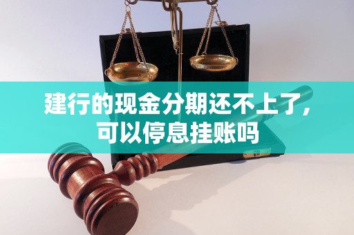 什么情况下不可以停息挂账