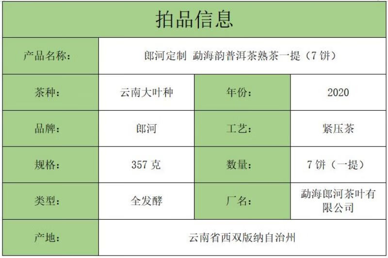 郎河普洱茶7436官方旗舰店价格表熟茶959     价怎么样